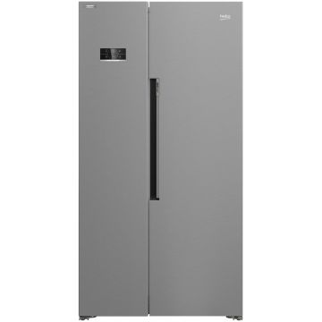 Side by Side Beko GN1603140XBN, No Frost, 580 L, 179 H, Clasa energetica E, Inox Look