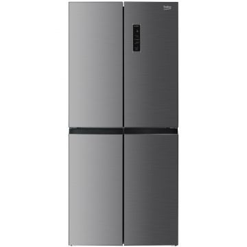 Side by side Beko GNO46623XPN, No Frost, 466 L, 180 H, Clasa energetica D, Inox Look