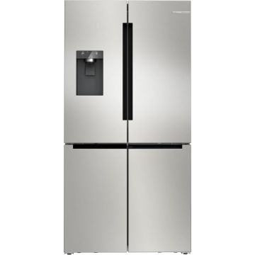 Side by Side Bosch KFD96APEA, No Frost, 574 l, Dozator apa, EcoMode, Otel inoxidabil anti-amprenta, Clasa E