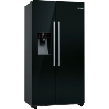 Side by Side Bosch Seria 6 KAD93ABEP, Iluminare LED, No Frost, 562 l, Negru, Clasa E