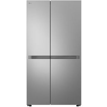 Side by Side LG GSBC40PYPE, 664 l, No Frost, H 179 cm, Compresor Smart Inverter, Smart Diagnosis, Argintiu, Clasa E
