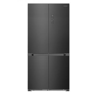 Side by Side MultiDoor Heinner HSBS-HM505MDSINFDX, Slot-in, Full No Frost, Multi Air-Flow, Sistem MultiClimate, Compresor inverter, Clasa E, Culoare Inox Antracit