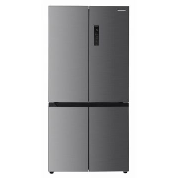 Side by Side MultiDoor Heinner HSBS-HM522MDNFXE++, Full No Frost, Multi Air-Flow, Sistem MultiClimate, Compresor inverter, InoxCool, Clasa E