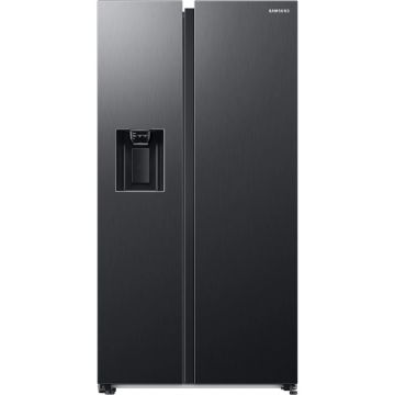 Side by side Samsung RS68CG885DB1EF, 634 l, AI Energy️, Twin Cooling Plus, Negru, Clasa D