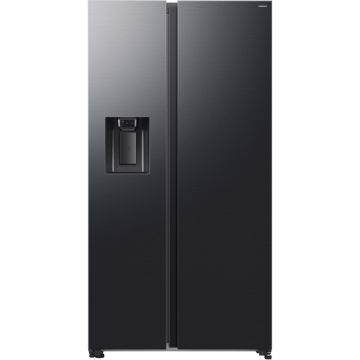 Side By Side Samsung RS80F67KCTEO, 634 L, Twin Cooling, Auto Open Door, Metal Cooling Duct, Clasa C, Silver