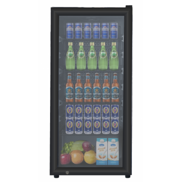Vitrina frigorifica profesionala STARCREST SBC-160BK, 160 L, Termostat reglabil, Iluminare LED, H 104 cm, Negru