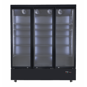 Vitrina frigorifica profesionala STARCREST SPS-3D1300BK,1230 L, 0-10, ƒ, Display Temperatura, Panou comanda Digital, Iluminare LED, H 212 cm, Negru