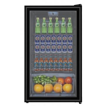 Vitrina frigorifica STARCREST SBC-9202BK, 93 L, Control temperatura, Usa sticla, H 83.2 cm, Negru