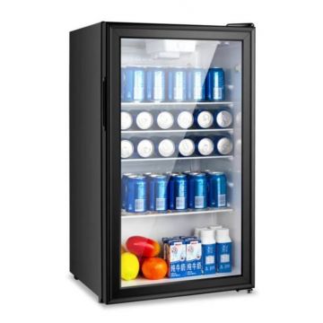 Vitrina frigorifica STARCREST SBC-92BKE, 93 L, Control temperatura, Usa sticla, H 83.2 cm, Negru Vitrina frigorifica STARCREST SBC-92BKE, 93 L, Control temperatura, Usa sticla, H 83.2 cm, Negru