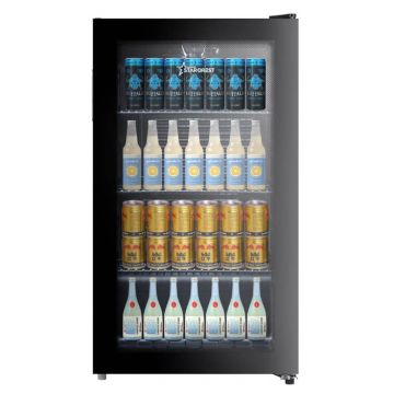 Vitrina frigorifica STARCREST SBC-9901BKE, 93 L, Termostat reglabil, Iluminare LED, Usa sticla, H 84.5 cm, Negru Vitrina frigorifica STARCREST SBC-9901BKE, 93 L, Termostat reglabil, Iluminare LED, Usa sticla, H 84.5 cm, Negru