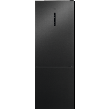 Combina frigorifica AEG ORC6M481EL, 481 l, MultiFlow, CustomFlex, Afisaj LCD, Usi reversibile, Indicator temperatura ridicata, Iluminare LED, Clasa E, H 192 cm (Gri)