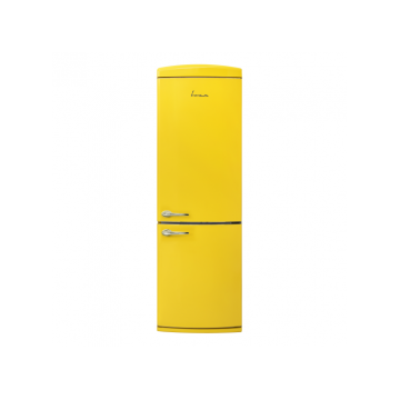 Combina frigorifica FRAM FC-VRR341YLE++, clasa energetica: E, sistem de racire Less Frost, capacitate totala: 340L, capacitate frigider: 233L, capacitate congelator: 107L, control mecanic cu termostat