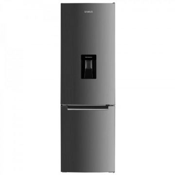 Combină Frigorifica Samus SCX344ED, 260 L, H 180 Cm,termostat Reglabil, 3 Sertare la Congelator, Clasa Energetica E, INOX/ARGINTIU