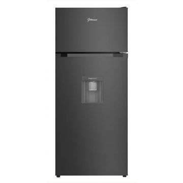 RESIGILAT - Frigider cu 2 usi STARCREST SF-203WD-BKE, 203 L, Clasa E, Dozator Apa, Iluminare LED, Termostat Ajustabil, Usi reversibile, H 145 cm, Negru
